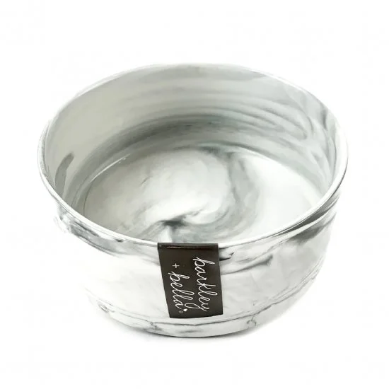 Barkley+Bella Bowl Ceramic Zen Marble White 850ml 3 Barkley+Bella Bowl Ceramic Zen Marble White 850ml
