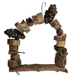 Bird Nerd Natural Bird Swing Small