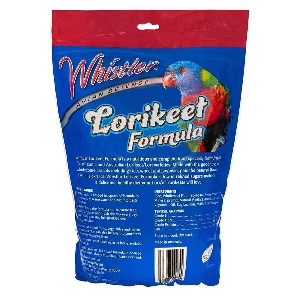 Whistler Wet Dry Formula Lorikeet Food 2kg 4 Whistler Wet Dry Formula Lorikeet Food 2kg - Image 2