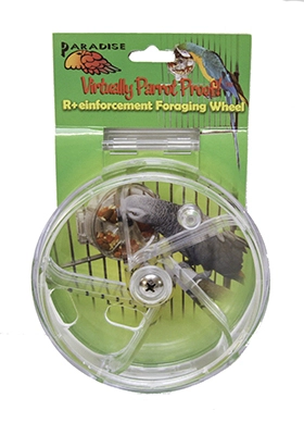 Featherland Paradise Foraging Wheel Bird Toy 3 Featherland Paradise Foraging Wheel Bird Toy