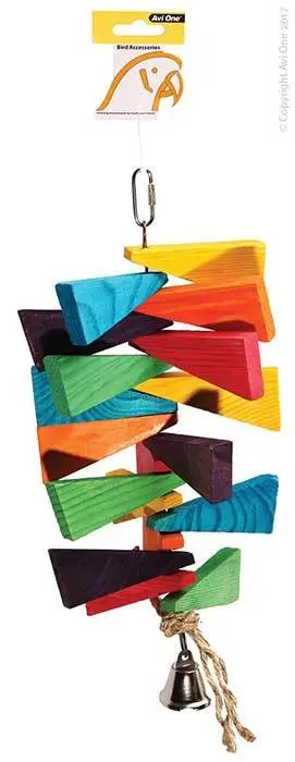 Avi One Wood Steps With Bell 38cm 3 Avi One Wood Steps With Bell 38cm