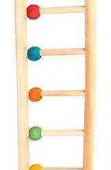 Avi One Wooden Ladder Bird Toy 9 Rung With Beads