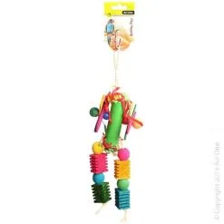 Avi One Paper Roll Wood & Plastic Beads Toy