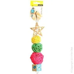 Avi One Rattan Star & Balls Toy