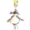 Avi One Beaded Ring Rattan Ball Toy