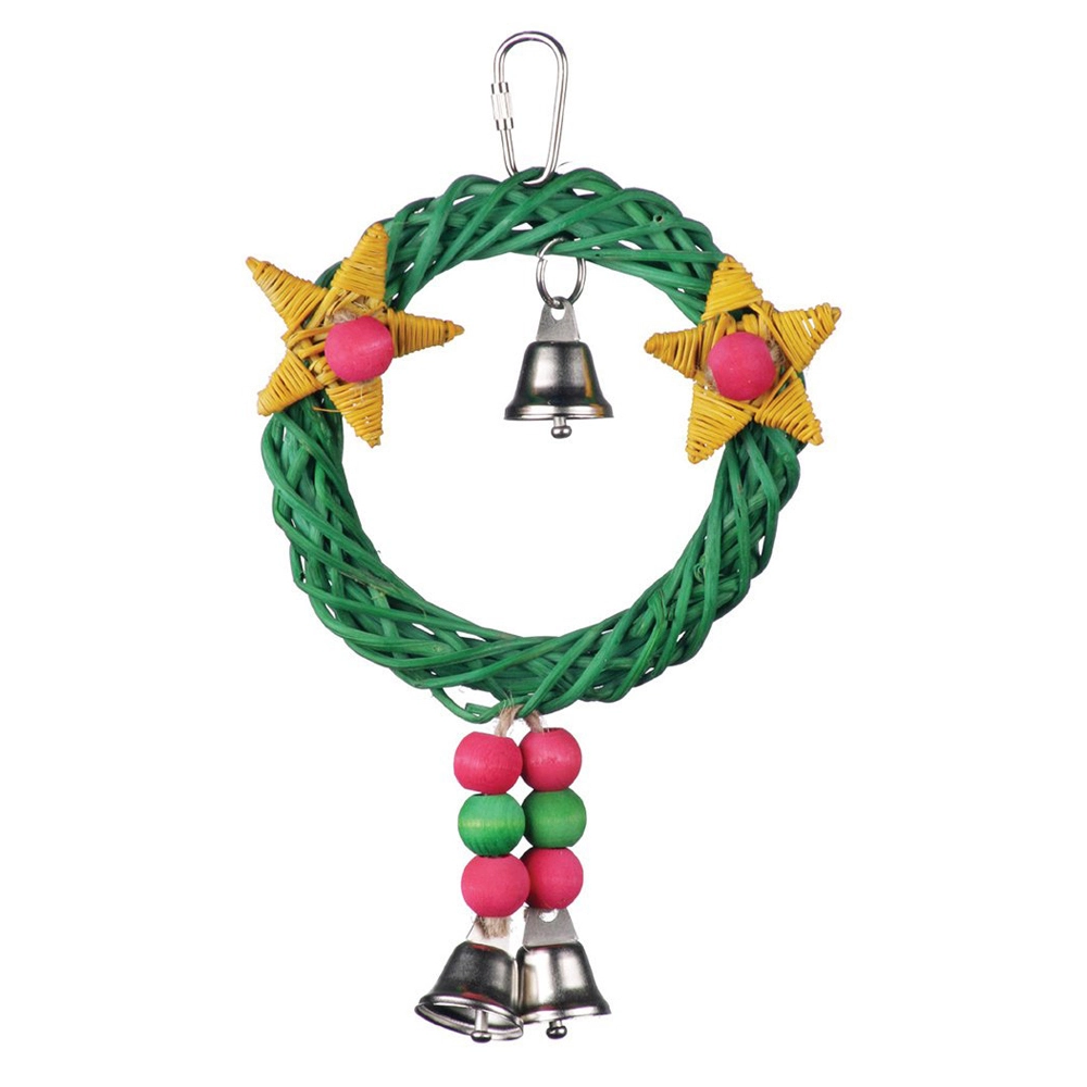 SuperBird Creations SuperBird Xmas Wreath Vine Swing Bird Toy For Parrotlets Parakeets & Cockatiels 3 SuperBird Creations SuperBird Xmas Wreath Vine Swing Bird Toy For Parrotlets Parakeets & Cockatiels