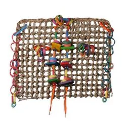 SuperBird Creations SuperBird Activity Wall Sea Grass Mat Bird Toy Assorted 30 X 35cm