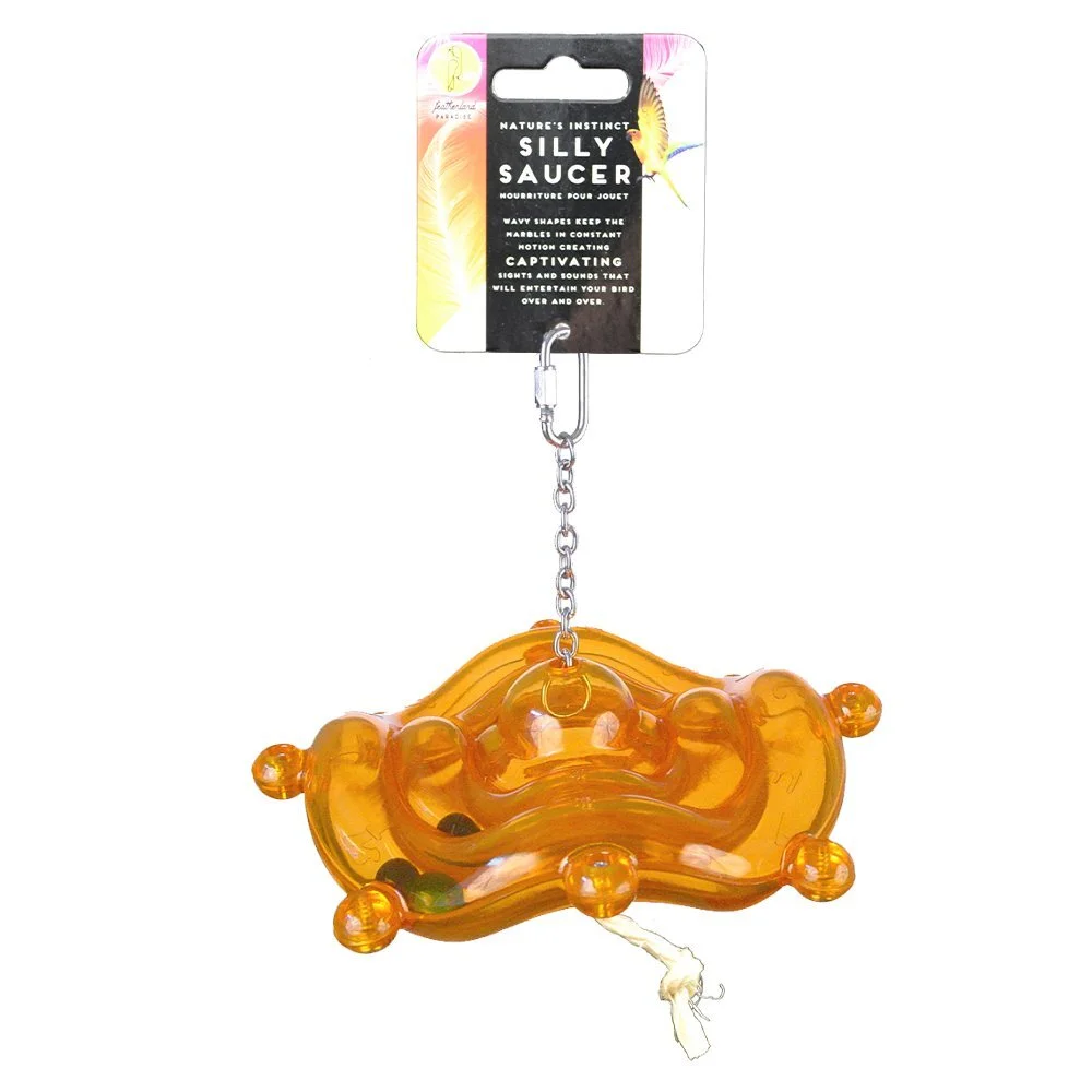 Featherland Paradise Silly Saucer Bird Toy Small 8 X 3cm 3 Featherland Paradise Silly Saucer Bird Toy Small 8 X 3cm