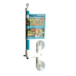 Pollys Pet Window/Shower Bird Perch Small 1.6 X 28cm