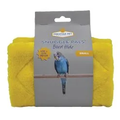 Prestige Pet Products Snuggle Pals Bird Hide Sturdy Plush Cosy Tent Hideaway Yellow Small -Bird Food Sales Shop 97 PSP04816 4