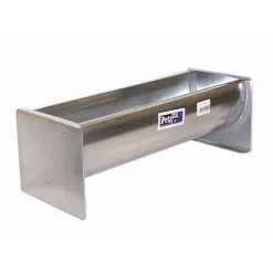 IPetz Galvanised Poultry Trough Food Water Feeder 12 Inch