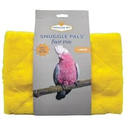 Prestige Pet Products Snuggle Pals Bird Hide Sturdy Plush Cosy Tent Hideaway Yellow Small -Bird Food Sales Shop PS 2884